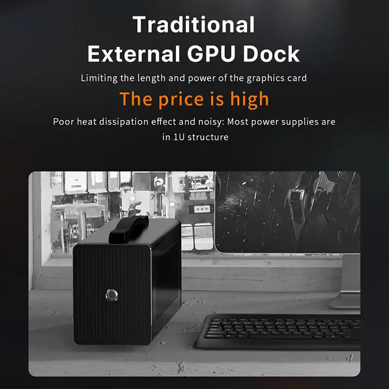 PELADN Link S-2 محطة إرساء بطا - مراجعة Oculink Gpu Dock Station وسعره